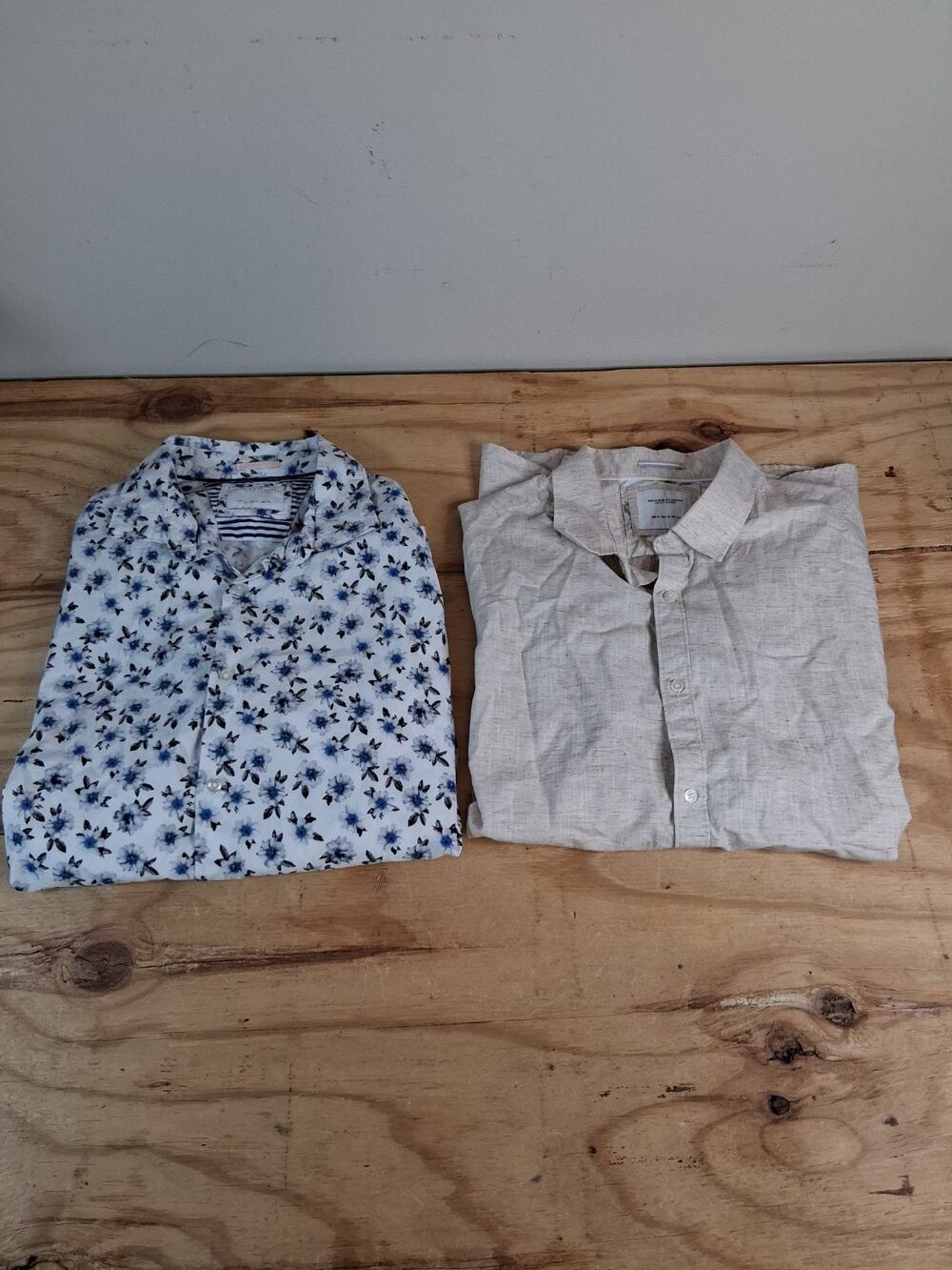 Denim And Flower Ricky Singh Mens Button Up Shirts XL Lot Of 2 Short Sleeve